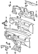 F5OY5404320D - Body: Instrument Panel for Lincoln: Continental Image