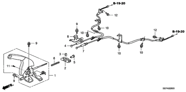 Parking Brake for 2008 Acura TL #0