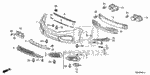 90101TX4000 - Interior/Bumper: BOLT-WASHER (8X25) for Honda Image