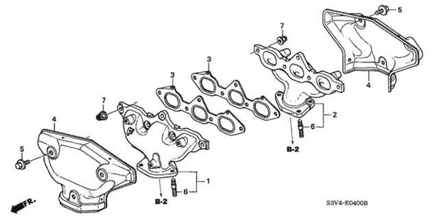 Exhaust Manifold ('01-'02) for 2002 Acura MDX #0