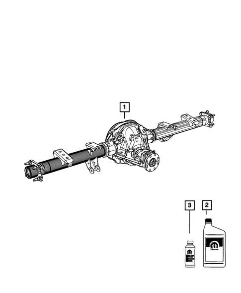 Rear Axle Assembly for 2009 Dodge Dakota #0