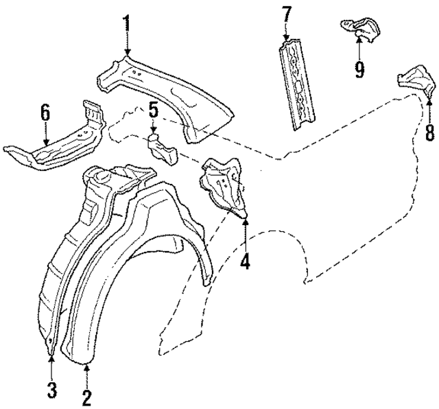 6163122907 - : Wheelhouse for Toyota Image