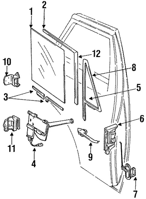 Front Door for 1992 Dodge B350 #0