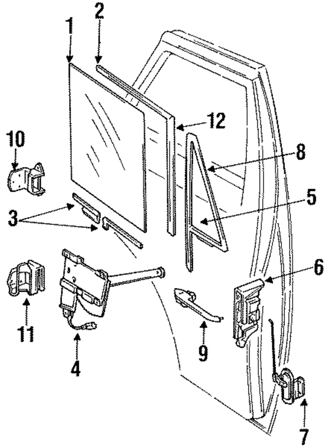 4217988 - Body: Glass for Mopar Image