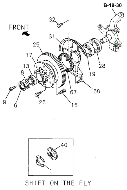 Front Hub - Rotor for 1997 Acura SLX #0