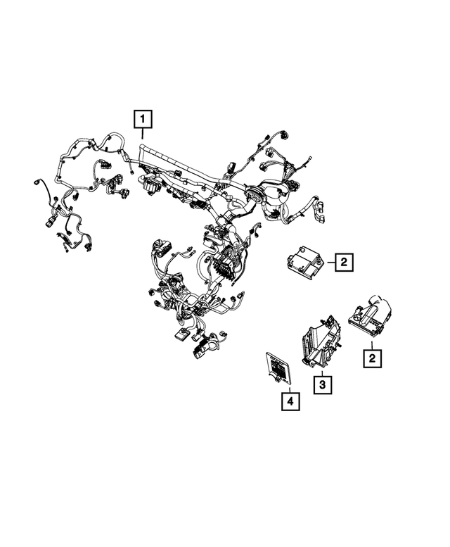 68451184AD - : Headlamp To Dash Wiring for Mopar Image