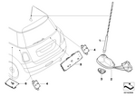 65203453893 - Audio, Navigation, Electronic Systems: Antenna Rod for Mini Image