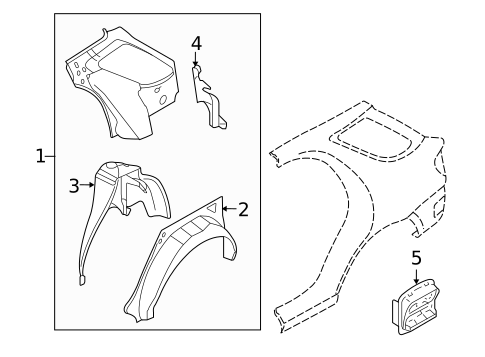 Inner Structure for 2005 Saab 9-2X #0