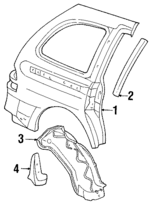 XF2Z16279D46AA - Body: Side Panel for Ford: Windstar Image