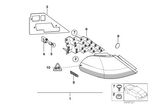 63217164739 - Lighting: Rear Light in the Side Panel, White Left for BMW Image