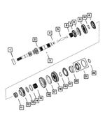 5191010AA - T355; 5-Speed; Manual Transaxle: Third Gear for Dodge: Caliber, Journey | Jeep: Compass, Patriot Image
