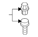 WHT001814B522 - Suspension: Wheel Bolt for Volkswagen: GTI, Tiguan, Tiguan Limited Image