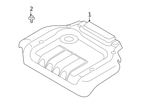Engine Appearance Cover for 2005 Kia Optima #0
