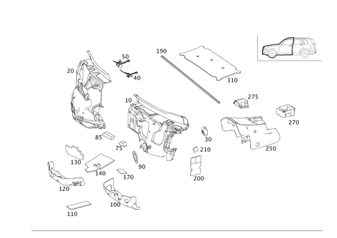Damping in Passenger Compartment for 2012 Mercedes-Benz GLK350 #0
