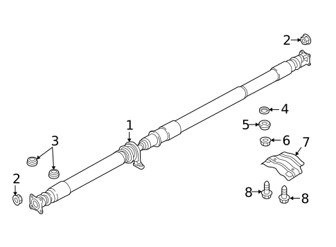 Drive Shaft for 2021 Mazda CX-3 #0