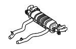 18308485813 - : Rear Muffler for BMW Image