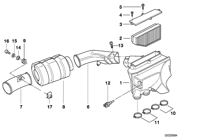 13717672579 - : Intake Muffler for BMW-Motorrad Image