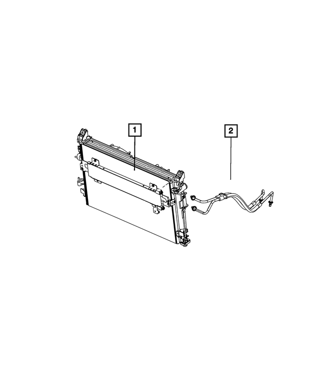 « 2AMC3746AA – Air Conditioning &amp; Heater : Refroidisseur De Condensateur Et Transmission Refroidiss pour Mopar Image »