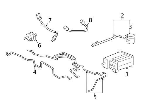Evaporative System for 2011 Chevrolet Traverse #0