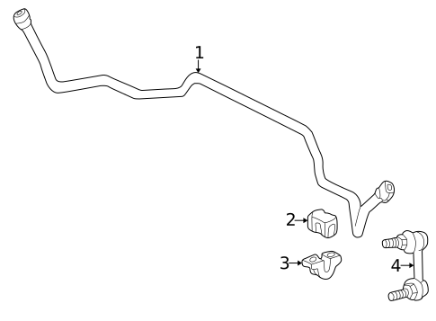 Stabilizer Bar & Components for 2001 Acura TL #1