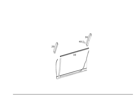 Central Door Windows for 2012 Mercedes-Benz S400 #0