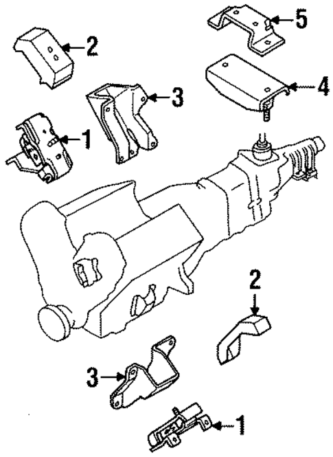 Engine & Trans Mounting for 2004 Isuzu Rodeo #0