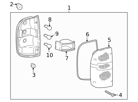 Tail Lamps for 2000 Toyota Tacoma #0