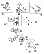 R8225313AA - Brakes: Disc Brake Caliper Assembly, Remanufactured, Left for Mopar Image image