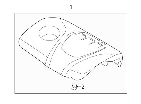 Engine Appearance Cover for 2019 Kia Rio #0
