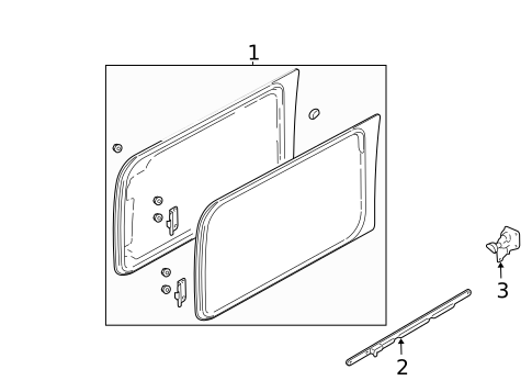 Glass, Windows & Related Components for 2006 Ford Expedition #0
