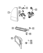 4806449AD - Electrical: Tail Stop Turn Lamp, Left for Dodge: Charger Image