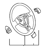 1K0419091GLTDL - Steering: Steering Wheel for Volkswagen: GTI, R32, Rabbit Image