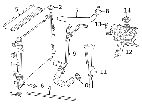 Radiator & Components for 2019 Dodge Durango #0