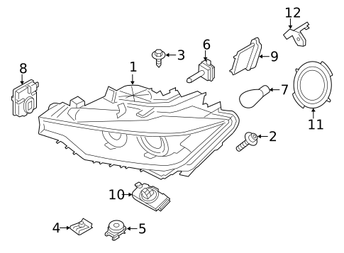 Headlamp Components for 2016 BMW M3 #0