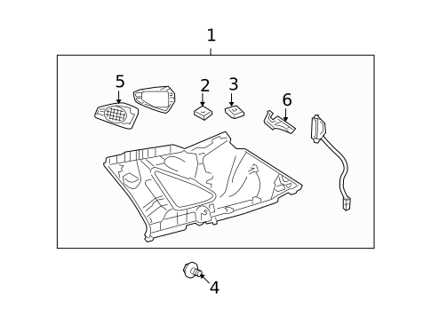 Interior Trim - Quarter Panels for 2013 Toyota Venza #0