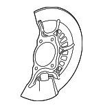 4778142060 - Brakes: Brake Dust Shield for Lexus Image