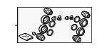 447848220 - : Caliper Seal Kit for Lexus: RX350, RX350h, RX450h+ Image