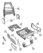 1CW141K2AA - Interior Trim: Passenger Outboard Shield for Mopar Image image