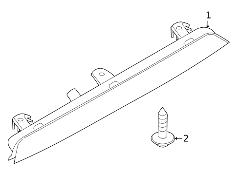High Mounted Stop Lamp for 2010 Audi Q7 #0