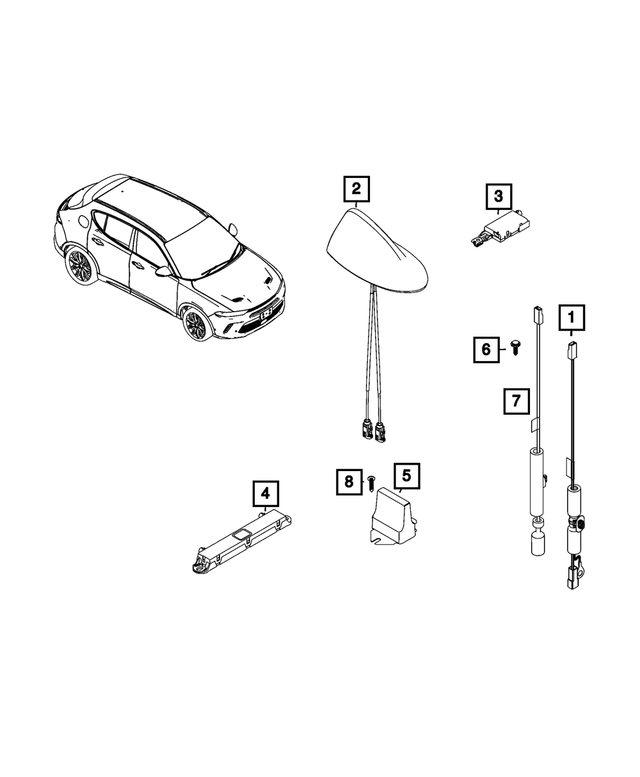 68494187AA - : Module Antenna for Mopar Image
