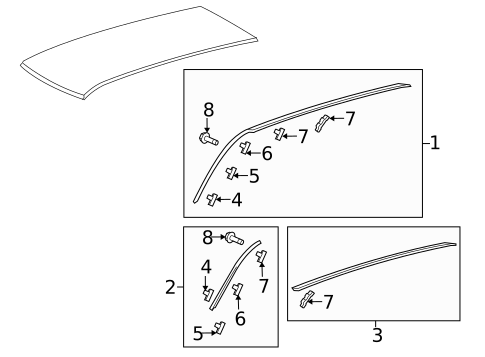 Exterior Trim - Roof for 2007 Mitsubishi Outlander #0