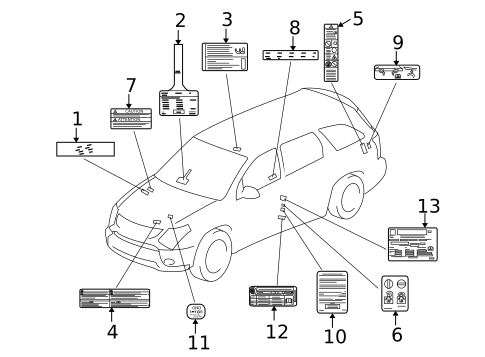 Information Labels for 2007 Suzuki XL-7 #0
