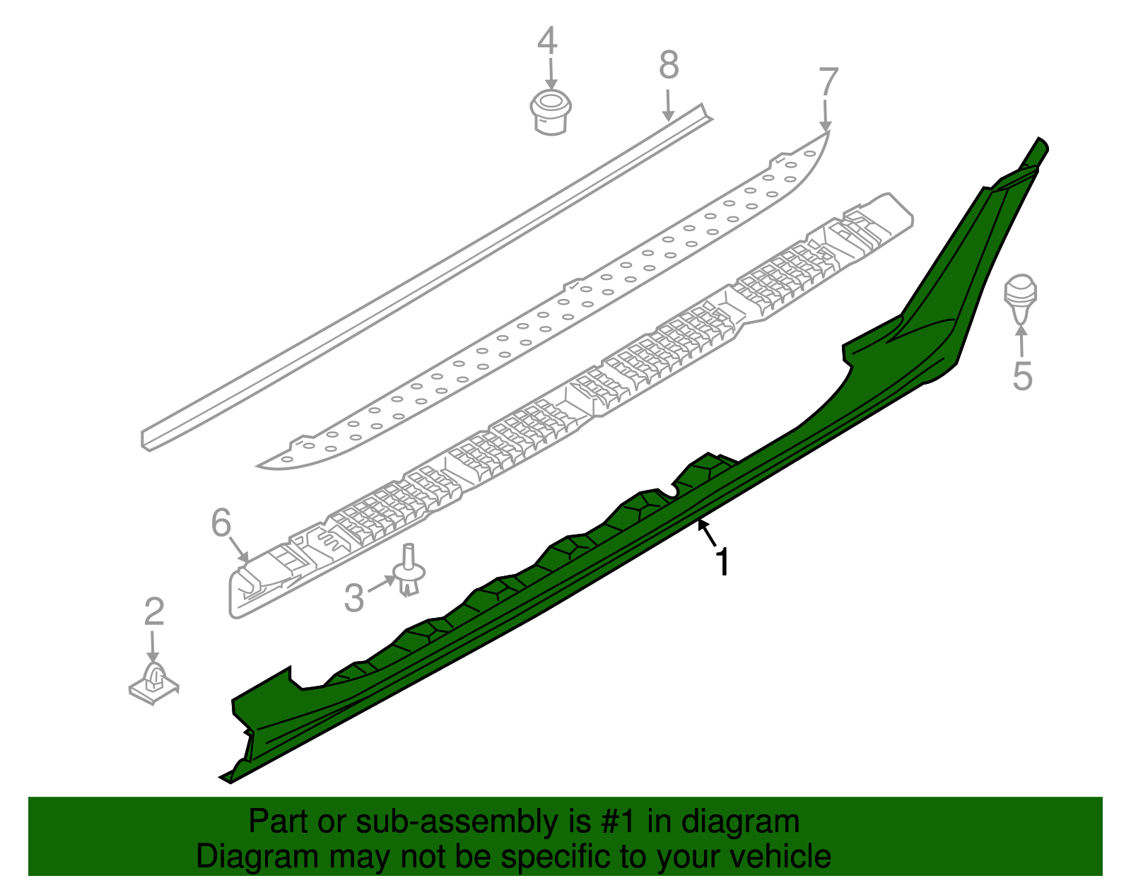Running Board - BMW (51713401810)