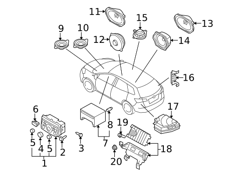 Sound System for 2007 Mazda CX-9 #0