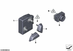 61316958525 - Vehicle Electrical System: Seat Adjustment Switch, Left for BMW Image