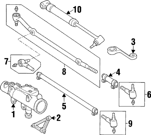 Steering Gear & Linkage for 2000 Jeep Cherokee #0