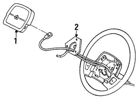 Air Bag Components for 1990 Chrysler New Yorker #0