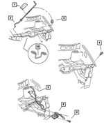 5256748AB - Body Sheet Metal Except Doors: Hood Prop Rod Isolator for Mopar Image
