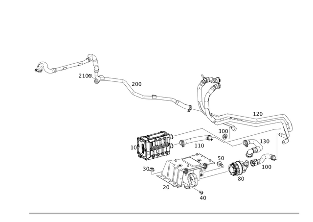 2425060560 - Heating and Ventilation: Heating Water Line for Mercedes-Benz Image image