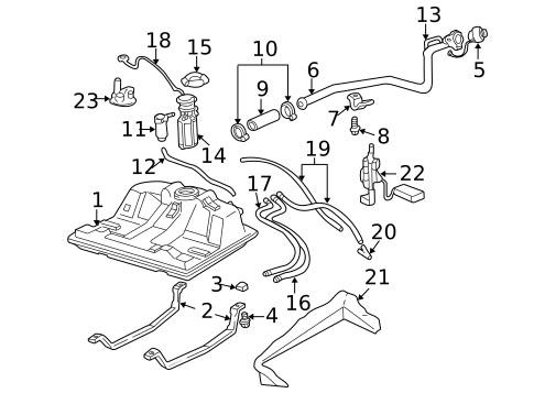 Hardware, Fasteners & Fittings for 2003 Chevrolet Impala #0
